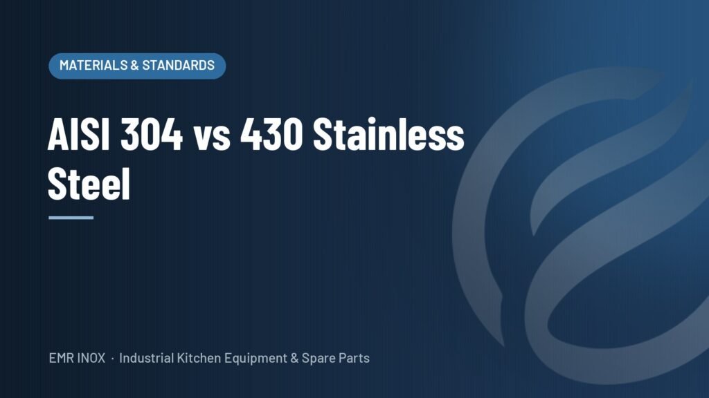 AISI 304 vs 430 Stainless Steel: Which Is Right for Your Commercial Kitchen?
