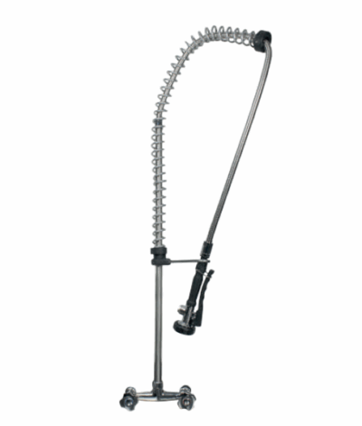 Wall-Mounted Pre-Rinse Unit – Dual Water Inlet